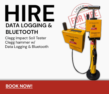 Hire data logging and bluetooth clegg impact soil tester
