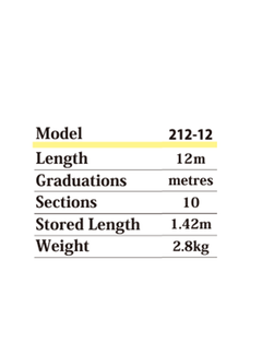 Senshin SK212 12m Fibreglass Measuring Pole